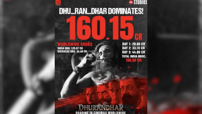 'DHURANDHAR' roaring in cinemas worldwide!