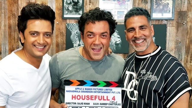 Akshay Kumar Starts Shooting For Housefull 4 With Bobby Deol, Riteish Deshmukh. See Pic