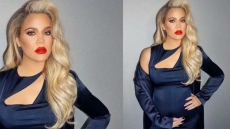 Khloe Kardashian Flaunts Baby Bump