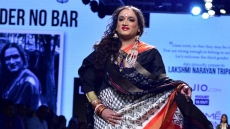 Transgender Rights Activist Laxmi Walks The Ramp At India Runway Week