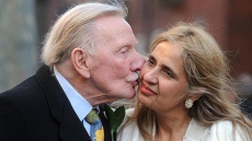 Leslie Phillips undergoing treatment at stroke centre