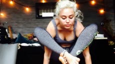 Fri-Namaste': Miley Cyrus Shows Off 'Namaste' Yoga Pose