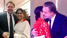 PICS: This Bollywood Actress Gets A Hug From Russell Crowe