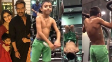 Watch: Ajay Devgn's Son Yug Takes Up Fitness Challenge & Impresses With His Jaw-Dropping Acts