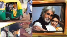 PIC: Amitabh Bachchan, Daughter Shweta Bachchan Nanda Travel In Auto-rickshaw For 'Work'