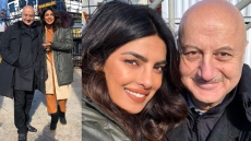 Anupam Kher Visits Priyanka On 'Quantico' Set