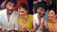 Arjun, Kareena Get 'cake Smashed' On 'Ki And Ka' Set