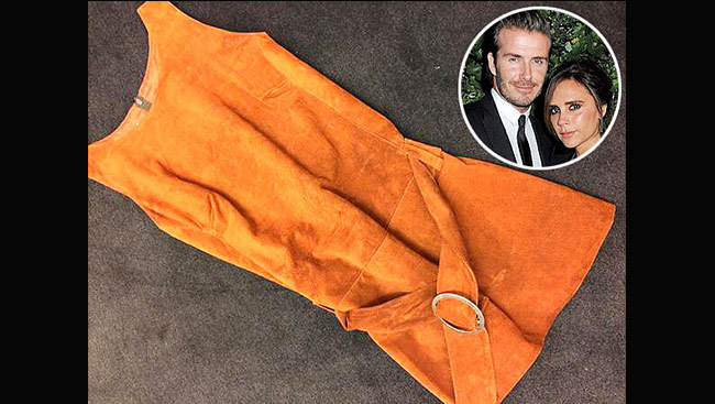 Victoria Beckham shows off dress from first date with David