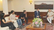 Coldplay's Chris Martin, Freida Pinto Meet Prime Minister Narendra Modi