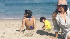 Gauri, Suhana, AbRam Sunbathe On Malibu Beach. SRK Works In Mumbai