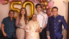 Govinda celebrates wife Sunita's 50th birthday with kids, family