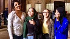 'Hero' Priyanka Meets Fans On 'Quantico' Set