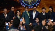 'Happy New Year' team shoots KBC's Diwali special