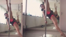 Jacqueline Fernandez Gets Closer to Her Latest Fad. Installs a Pole to Dance at Home
