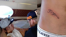 Justin Bieber got new tattoo up at 40,000 feet