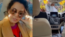 Kangana's car waylaid by protesting farmers in Punjab