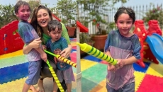 Kareena celebrates Holi with Taimur, Jehangir but misses Saif