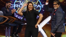 Big B shoots KBC grand finale with 'Action Jackson' team