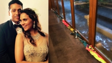 Mahesh Bhupathi Freaks Out As Wife Lara Datta Uses Grand Slam Towels To Block Rainwater