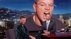 WATCH: Matt Damon Hilariously Crashed Chris Hemsworth's Jimmy Kimmel Late Night Interview