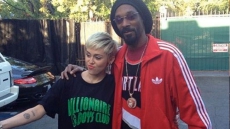 Miley Cyrus Smokes Marijuana With Snoop Dogg