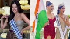 Miss Universe jury member Urvashi Rautela celebrates Harnaaz's feat
