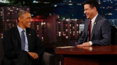 Obama joins Kimmel to urge people to support fight against AIDS