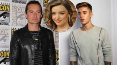 Orlando Bloom over with Justin Bieber