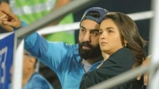 Ranbir, Alia hold hands, enjoy football match from stands