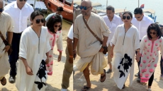 Rani Mukerji Immerses Father Ram Mukerji's Ashes In Allahabad