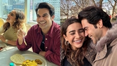 Kartik, Rajkummar enjoy 'bhog' at Anurag Basu's Saraswati Puja celebration