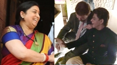Smriti Irani Captures Hubby Zubin With SRK In Candid Post