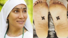 Police Complaint Against Sofia Hayat For Swastika Tattoo On Feet