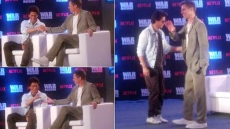 PICS: Brad Pitt Learns From Shah Rukh Khan Just How Easy Dancing Is