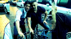 Shah Rukh, Salman Enjoy Bike Ride Together
