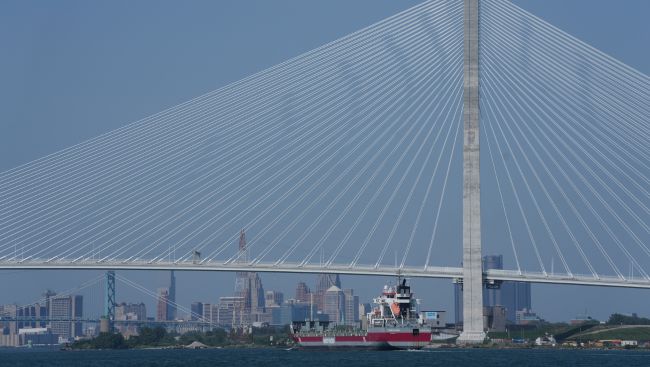 Canada-only event held to mark Gordie Howe bridge opening as questions linger on deal