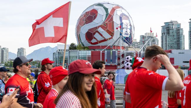 Switzerland takes on Colombia in Vancouver's last hurrah at World Cup