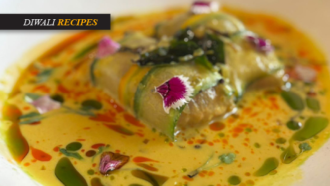 Zucchini-Wrapped Fish Curry