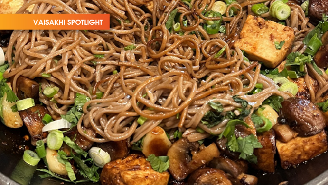 Soba Noodles with Mushrooms & Tofu