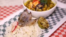 Black Eyed Peas Sambar with Jasmine Rice
