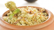 Brown Rice Biryani with Chutney Chicken