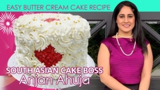 South-Asian Cake Boss Anjan Ahuja - Special Canada Day Easy ButterCream Cake
