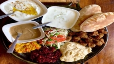 Cold mezze brunch with Falafel