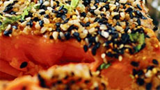 Ginger and Sesame Seeds-Coated Wild Salmon by Chef Vikas Khanna