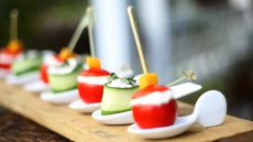 Small Heirloom Tomatoes & Cucumbers Stuffed Creamy Masala Malai Paneer