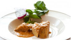 Lentil Cakes in Cashew and Fennel Curry