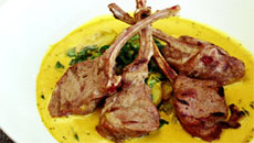 Marinated Lamb Popsicles with Fenugreek Cream Curry by Chef Vikram Vij