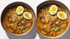 Miso, shiitake mushroom and kimchi soup