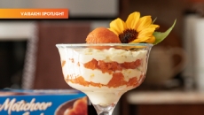 Shrikhand Motichoor Laddoos Parfait with Edible Flowers