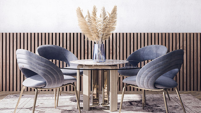 Pampas grass deals dining table